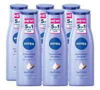 6 x NIVEA Irresistibly Smooth Body Lotion Moisturising Skin Care 400ml