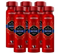 Old Spice Captain Deodorant Body Spray For Men 150 ml, 48H Fresh, 0 Percent...