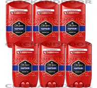 6 X Old Spice Captain Deodorant Stick for Men 48H Fresh 50 ml