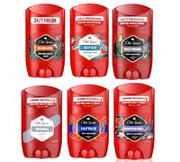 6 x Old Spice WOLFTHORN, ORIGINAL, CAPTAIN, DEEP SEA Deodorant Deo Stick 50ml
