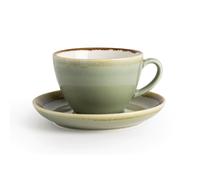 Olympia Kiln Cappuccino Cup - Moss - Porcelain - 230 ml 8 Oz - 6 pc