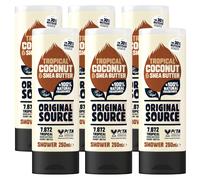 6 x Original Source Moisturising Shower Body Wash Coconut & Shea Butter 250ml