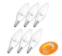 6 X Osram LED Candle 5W=40W E14 Matte Relax Active Warm Cold White for [EEK: G]
