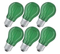 6 X Osram LED Filament Bulb Drop Multicolor 1.6W = 15W E27 Decor Ball GREEN
