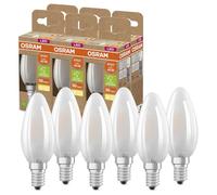 6 X Osram LED Filament Candle 2,5W=40W E14 Matte Warm White 2700K Ultra [EEK: B]