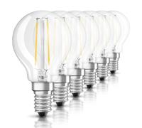 Osram LED Lamp | Base: E14 | Warm White | 2700 K | 2.80 W | Replacement for 25 W | LED Retrofit Classic P DIM, Single-Pack, Teardrop 25 W-Replacement E14