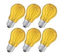 6 X Osram LED Filament Lamps Drops Colourful 1,6W=15W E27 Yellow P45 Balls