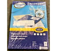 6 x packs Europe 100 By Avery ELA026 Multipurpose Labels 100 X A4, 210 X 148.5mm