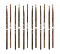 6 x Pairs ProMark Classic Forward 7A FireGrain Hickory Drumstick, Oval