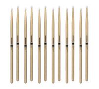 6 x Pairs ProMark Rebound 5A Hickory Drumstick, Oval Nylon Tip