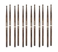 6 x Pairs - ProMark Rebound 5B FireGrain Hickory Drumstick, Acorn Wood