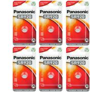 6 x Panasonic 371 370 Silver Oxide 1.5v Watch Batteries SR920 SR69 SR920WS V371