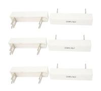 6 x Passive Components 20W 0.1 Ohm 2 Pin DIP Mount Vertical Ceramic Cement Capacitors Power Resistor Specialised accessories