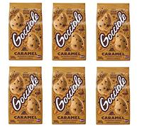 6 x Pavesi Gocciole Caramel Biscuits with Crispy Chocolate and Caramel Grains 300 g