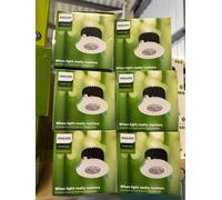 6 x Philips Dimmable Recessed Mounted LED Downlight