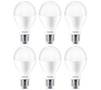 6 x Philips LED Bulb Shape A69 18.5W = 120W E27 Matte 2000lm Warm White 2700K [EEK: F]