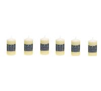 6 x Prices London Altar Candles Ivory 15cm x 8cm