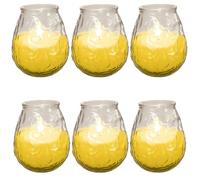 6 x Prices Outdoor Citronella Candle in Glass Jar Fly Insect Repeller Repellent (6 Pack)