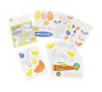 Talking Tables 6 x Reusable Easter Window Clings | Cute Springtime Decorations | Craft Activity for Kids | Easy to Apply, Stickers No Residue Eco-Friendly Packaging | Designed in The UK