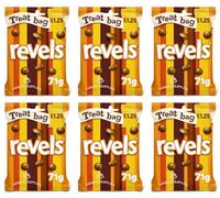 6 x Revels Milk Chocolate Treat Bag £1.25 PMP 71g Treal Share for Women Man & KIds By Experts Supplies