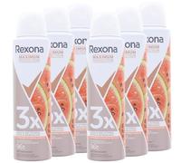 6 x Rexona Maximum Protection Watermelon & Cactus Water Scent Deodorant Spray 150 ml Each
