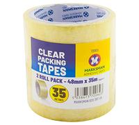 6 X Rolls Clear Packing Tape Stationary 48MM X 35M Parcel SELLOTAPE Office New