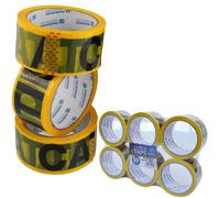 6 X Rolls PVC Caution Tape Barrier 48MM X 50M Hazard Warning Warehouse Dangerous