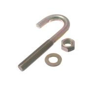6 x Roofing Hook Bolts + NUT and Washer M8 X 80MM YZP Steel
