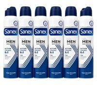 '6 x Sanex Deodorant Men Dermo Active Control for Normal Skin - 200Ml