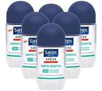 6 x Sanex Men´s “Dermo Sensitive” Deo roll-on for sensitive skin - 50 ml