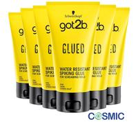 6 X Schwarzkopf Got2b Glued Water Resistant Spiking Glue Screming hold, 150ml