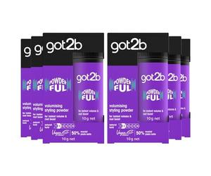 6 x Schwarzkopf Got2b Powder'ful Volumizing Styling Powder 10g
