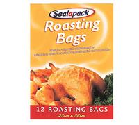 6 x Sealapack Large Roasting Bags 12 Pack Basting Oven Bag Meat chicken Veg Roast Turkey