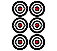 6 x Shooting Targets Edible Cupcake Toppers - Wafer Card or Icing - Rifle Sports Celebration Party Themed Birthday Decorations Perfect For Brownies Cookies Muffins & More! (Edible Wafer Card)