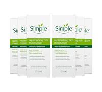 6 x Simple Kind to Skin Replenishing Rich Moisturiser 125ml