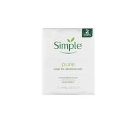 6 x Simple Pure Soap For Sensitive Skin 2 x 100g Bars