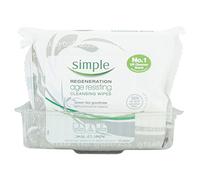 6 x Simple Regeneration Age Resisting Cleansing Wipes 25's