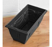 Whitefurze 40cm Venetian Window Box, Black