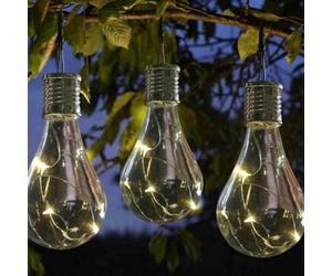 6 X Smart Garden Eureka Hanging Solar Light Bulb Lantern Tree Led 1080920
