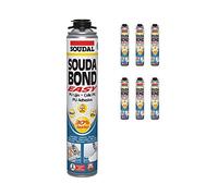 6 x Soudabond Easy Bonding PU Adhesive Soudal Gun Grade Foam Based Fixing Plasterboard Panels
