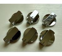 6 x Spinflo Gas Control Knob Thetford Oven Hob Chrome Spare Caravan Motorhome