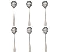 6 x Stainless Steel Serving Spoons 26cm Long - Heavy Duty Mirror Finish Table & Kitchen Utensils for Cooking, Rice, Vegetables, Curries, Pasta & Catering