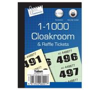 6 X Stationery cloakroom and raffle tickets 1-1000