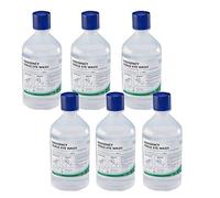 6 x Sterile Eyewash 500ml Bottle