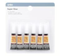 6 x SUPER GLUE Premium Quality Strong Bond Adhesive Plastic Glass Wood Rubber Metal (6 x 3g)