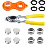6 x Tap Air Purge Wrench Tool 2 Pieces Sink Tap Bubbler Ventilation Key Kits 4 Pieces for Sink Kitchen Bubbler Tool