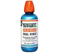 6 x The Breath Co® Fresh Breath Oral Rinse Mouthwash - Alcohol Free, No Artificial Flavours or Colours 500 ml - Icy Mint (Made In USA)