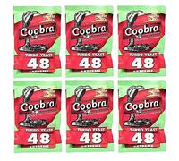 6 x Turbo Yeast - Coobra 48 Extreme 135g, Yeast for Sugar or Fruit Fermentation, Vodka Yeast, Mash Yeast, Rapid Yeast