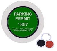 6 X Universal Car Parking Permit Holder/Road Tax Disc Holder - Easy Fit & Removal