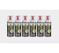 6 x UPOL Raptor BLACK Truck Bed Liner 2K Aerosol 400ml Protective Coating boats